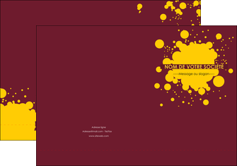 creation graphique en ligne pochette a rabat peinture tache de peinture decale MIDLU42022