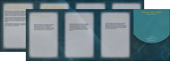 faire modele a imprimer depliant 4 volets  8 pages  texture contexture structure MLGI42318