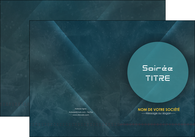 creation graphique en ligne pochette a rabat soiree evenement evenementiel MLIG42386