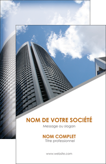 maquette en ligne a personnaliser carte de visite agence immobiliere immeuble gratte ciel immobilier MID42566