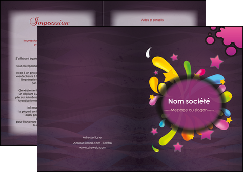 impression depliant 2 volets  4 pages  texture contexture structure MLIG42576