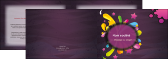 exemple depliant 2 volets  4 pages  texture contexture structure MLIG42602
