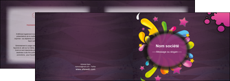 faire depliant 2 volets  4 pages  texture contexture structure MLIG42604