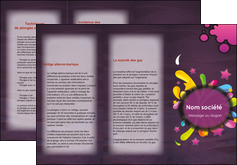 impression depliant 3 volets  6 pages  texture contexture structure MLIG42614
