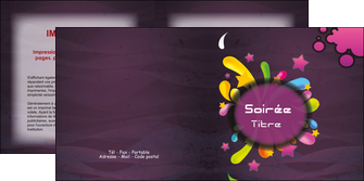 modele en ligne depliant 2 volets  4 pages  soiree concert show MLIGLU42622