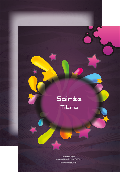 modele affiche soiree concert show MLIGLU42638