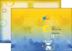 creer modele en ligne depliant 2 volets  4 pages  naissance nativite arrivee dun bebe MIDBE42742