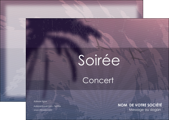 maquette en ligne a personnaliser flyers soiree concert show MIDBE42758