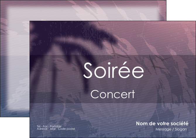maquette en ligne a personnaliser flyers soiree concert show MIDBE42760