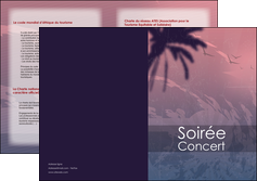impression depliant 2 volets  4 pages  soiree concert show MIDBE42776