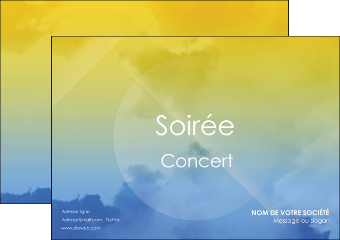 personnaliser modele de affiche soiree concert show MIDBE42788
