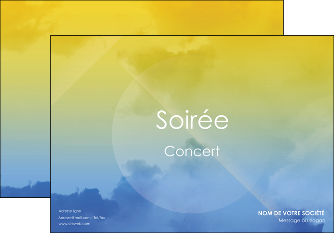 personnaliser maquette affiche soiree concert show MIDBE42790