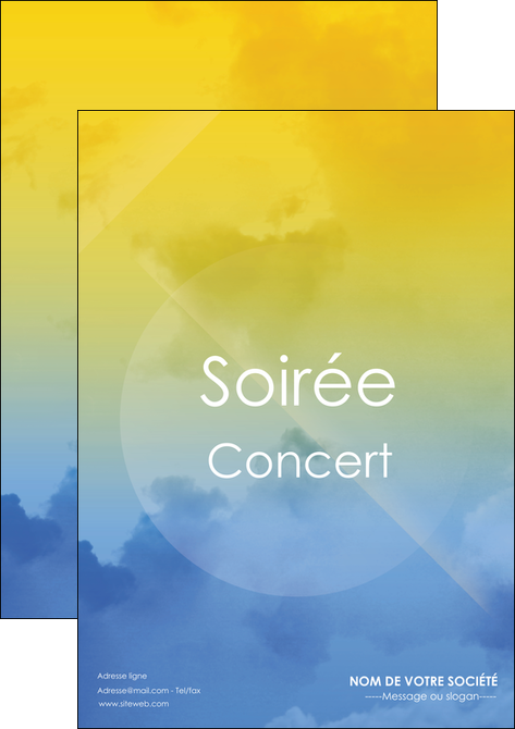 personnaliser maquette affiche soiree concert show MIDBE42798