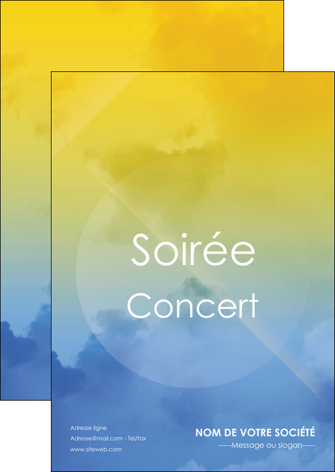 creation graphique en ligne flyers soiree concert show MIDBE42802