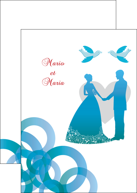 personnaliser maquette flyers mariage noces union MLIG42824