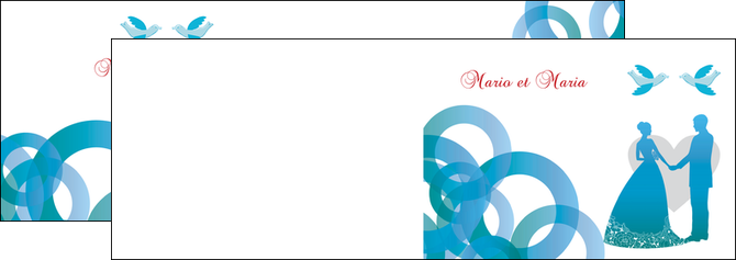creation graphique en ligne depliant 2 volets  4 pages  mariage noces union MLIG42830