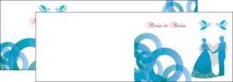 creation graphique en ligne depliant 2 volets  4 pages  mariage noces union MLIG42830