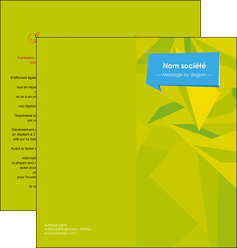 faire depliant 2 volets  4 pages  texture structure courbes MLGI43144