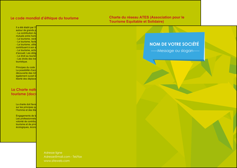modele en ligne depliant 2 volets  4 pages  texture structure courbes MLGI43156