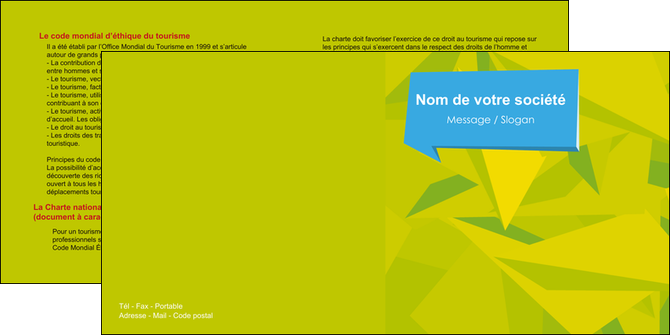 creation graphique en ligne depliant 2 volets  4 pages  texture structure courbes MLGI43160