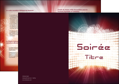 maquette en ligne a personnaliser depliant 2 volets  4 pages  soiree evenement evenementiel MLGI43252