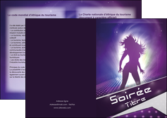 modele en ligne depliant 2 volets  4 pages  loisirs soiree ambiance jeune MIDLU43294