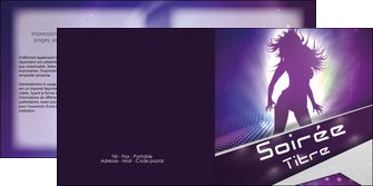 exemple depliant 2 volets  4 pages  loisirs soiree ambiance jeune MIDLU43296