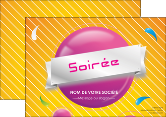 creation graphique en ligne affiche soiree evenement rayure MLIG43340