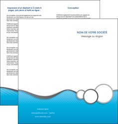 maquette en ligne a personnaliser depliant 2 volets  4 pages  texture structure courbes MLIGCH43388