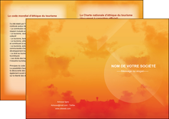 cree depliant 2 volets  4 pages  photographie coucher de lune horizon photographie MLGI43502