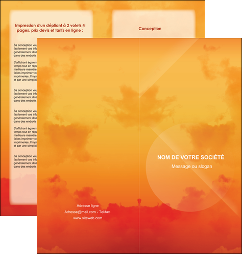 cree depliant 2 volets  4 pages  photographie coucher de lune horizon photographie MLIGLU43512