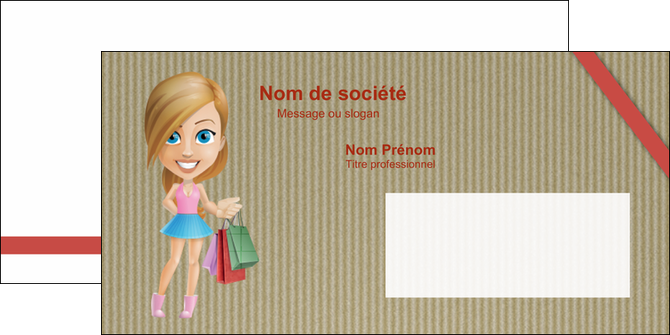 maquette en ligne a personnaliser enveloppe vetements et accessoires shopping emplette fille MLIGLU43602