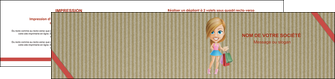 creer modele en ligne depliant 2 volets  4 pages  vetements et accessoires shopping emplette fille MLIGLU43604