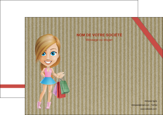 personnaliser modele de affiche vetements et accessoires shopping emplette fille MLIGLU43620