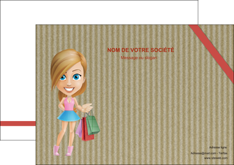 personnaliser maquette affiche vetements et accessoires shopping emplette fille MLIGLU43622