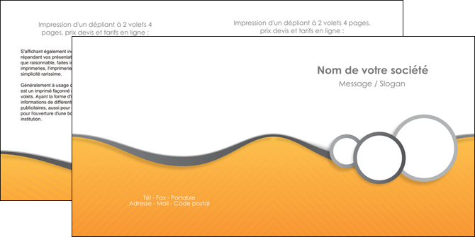 cree depliant 2 volets  4 pages  texture structure design MLIGLU43890