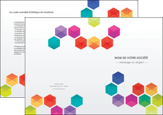 creation graphique en ligne depliant 2 volets  4 pages  texture structure design MLGI44122