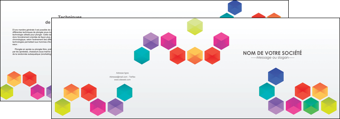 impression depliant 2 volets  4 pages  texture structure design MIDLU44136