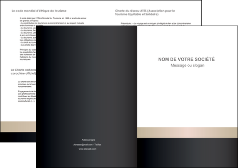 faire modele a imprimer depliant 2 volets  4 pages  texture contexture structure MFLUOO44214