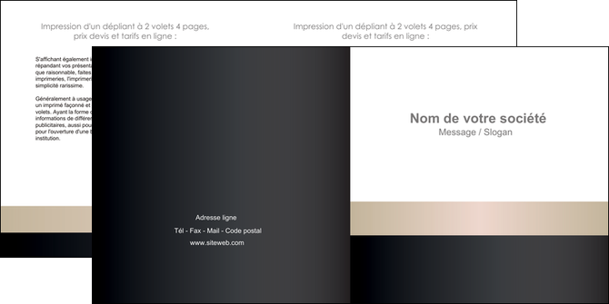 creer modele en ligne depliant 2 volets  4 pages  texture contexture structure MFLUOO44226