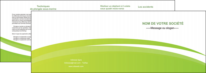 creer modele en ligne depliant 2 volets  4 pages  texture contexture structure MLGI44480