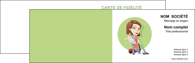 cree carte de visite agence de placement  femme de menage employe de maison nenene MFLUOO44568