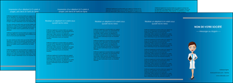 imprimer depliant 4 volets  8 pages  infirmier infirmiere medecin docteur infirmier MIDBE44796