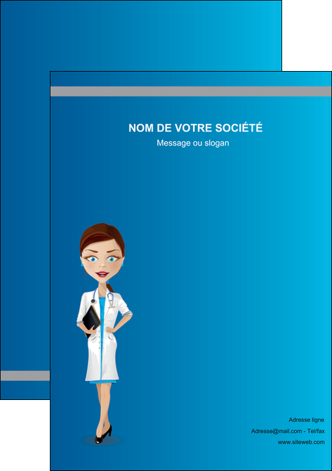 faire affiche infirmier infirmiere medecin docteur infirmier MLIGLU44798