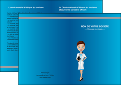 creation graphique en ligne depliant 2 volets  4 pages  infirmier infirmiere medecin docteur infirmier MIDBE44800