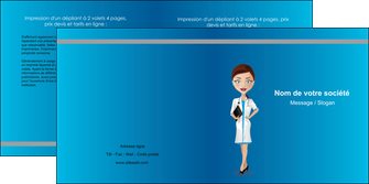 imprimerie depliant 2 volets  4 pages  infirmier infirmiere medecin docteur infirmier MIDBE44810