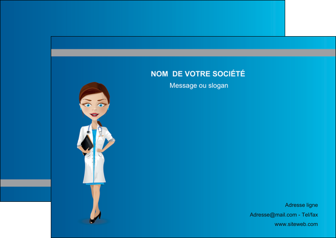 exemple flyers infirmier infirmiere medecin docteur infirmier MIDBE44812