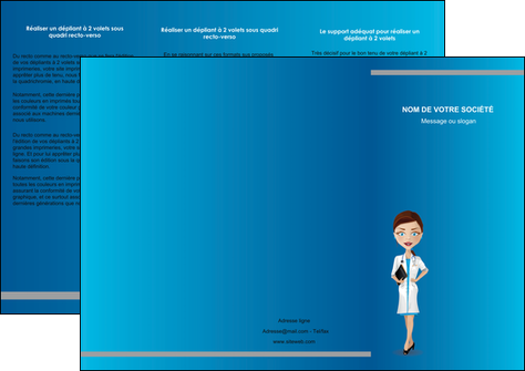impression depliant 3 volets  6 pages  infirmier infirmiere medecin docteur infirmier MIDBE44814