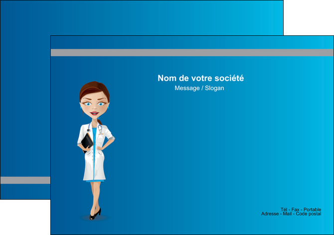 realiser flyers infirmier infirmiere medecin docteur infirmier MLIGLU44816