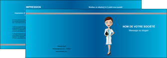 modele depliant 2 volets  4 pages  infirmier infirmiere medecin docteur infirmier MIDBE44822